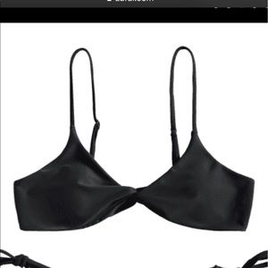 black bikini top
